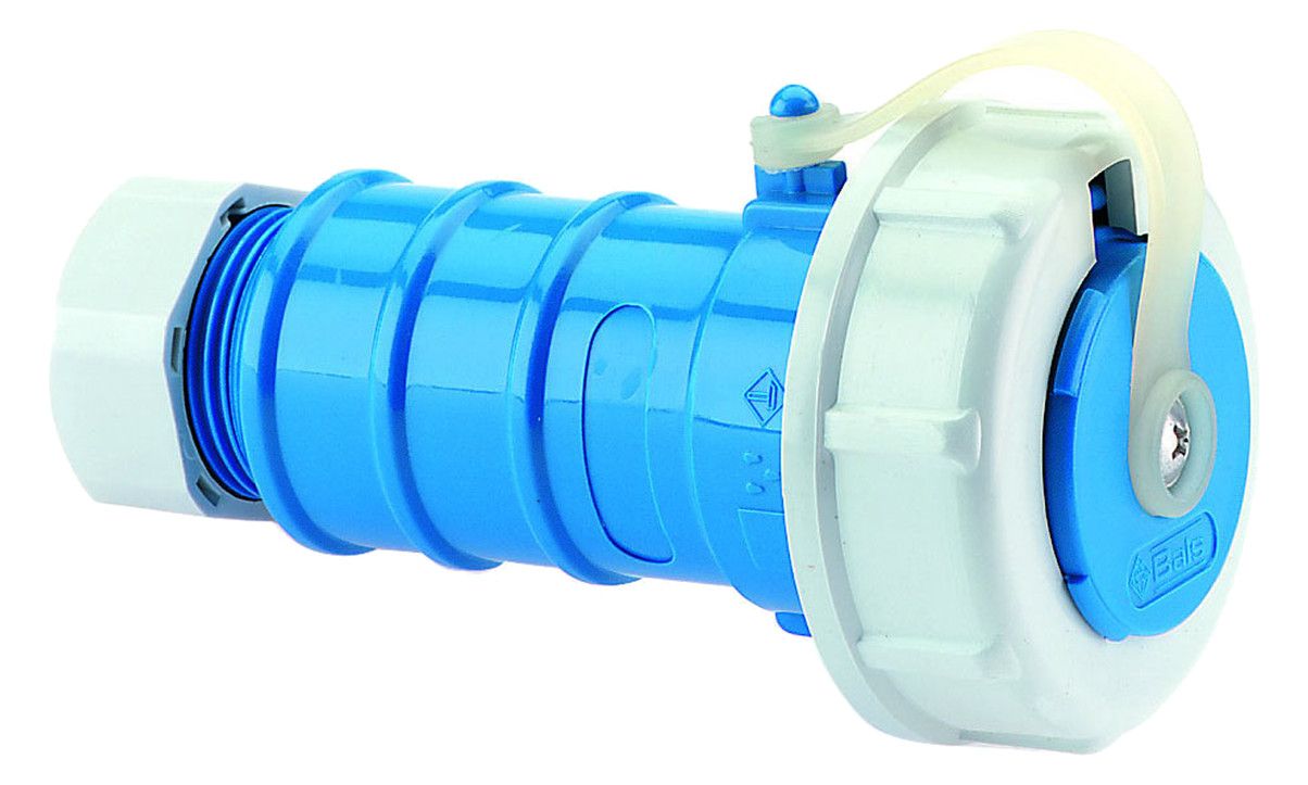 Bals 746 Schuko-Kupplung 16A 3p IP68 blau