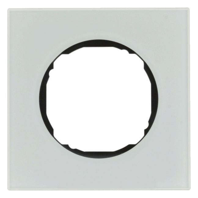 Berker 10112609 Rahmen 1fach flach R.8 Glas polarweiß