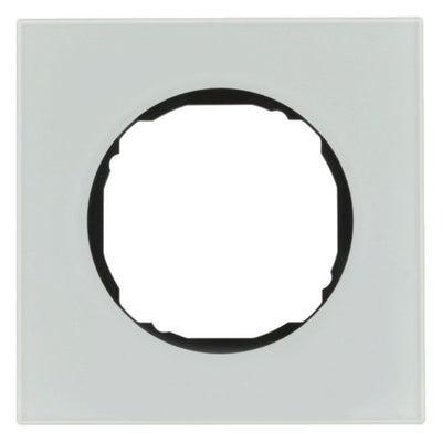 Berker 10112609 Rahmen 1fach flach R.8 Glas polarweiß