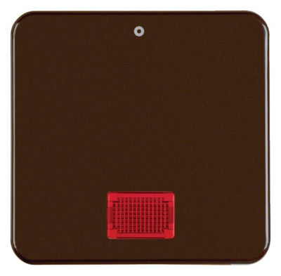 Berker 155801 Wippe m.Linse rot+ Aufdruck 0 wg Up IP44 braun glänzend