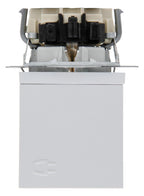 Kopp 940134089 ATHENIS Schuko Steckdose Klappd.erh.Ber.schutz grau matt