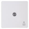 Kopp 333942000 HK05 Flächenwippe m.Linse u.Symbol "Licht" arktisweiß