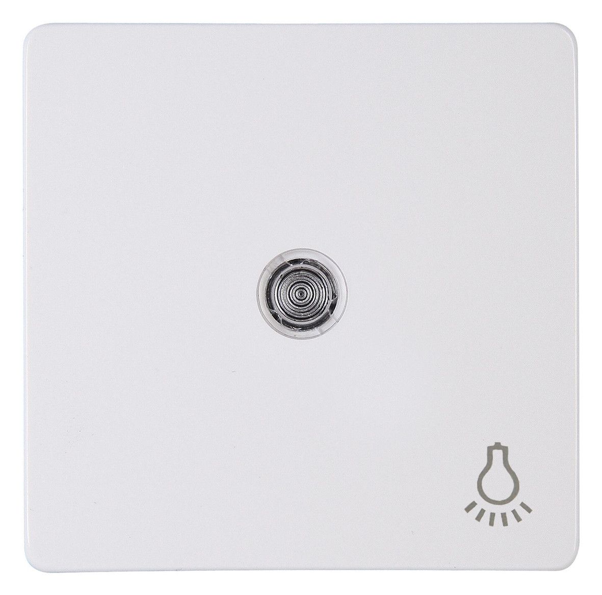 Kopp 333942000 HK05 Flächenwippe m.Linse u.Symbol "Licht" arktisweiß