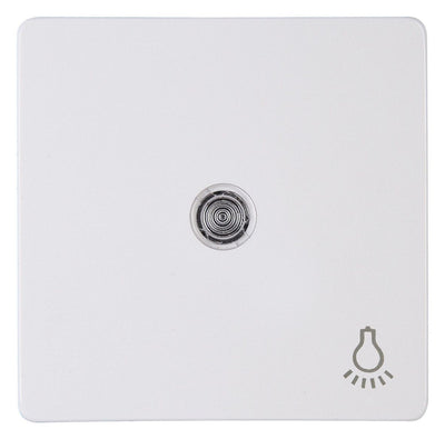 Kopp 333942000 HK05 Flächenwippe m.Linse u.Symbol "Licht" arktisweiß