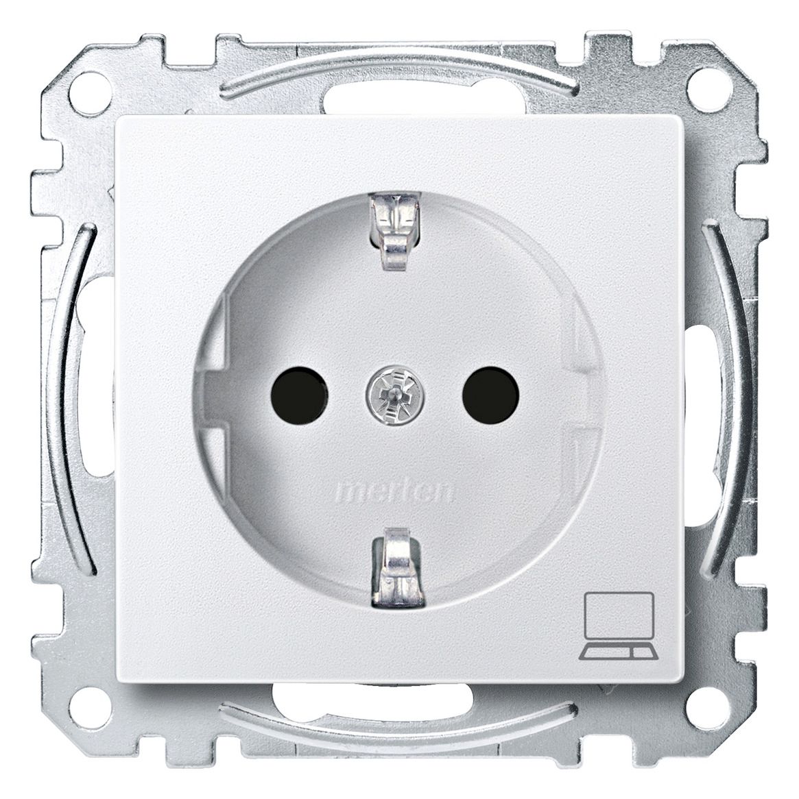 Mert MEG 2350-0419 SCHUKO-Steckdose+Kz Computer BRS StK polarweiß System M