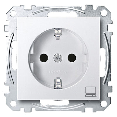 Mert MEG 2350-0419 SCHUKO-Steckdose+Kz Computer BRS StK polarweiß System M