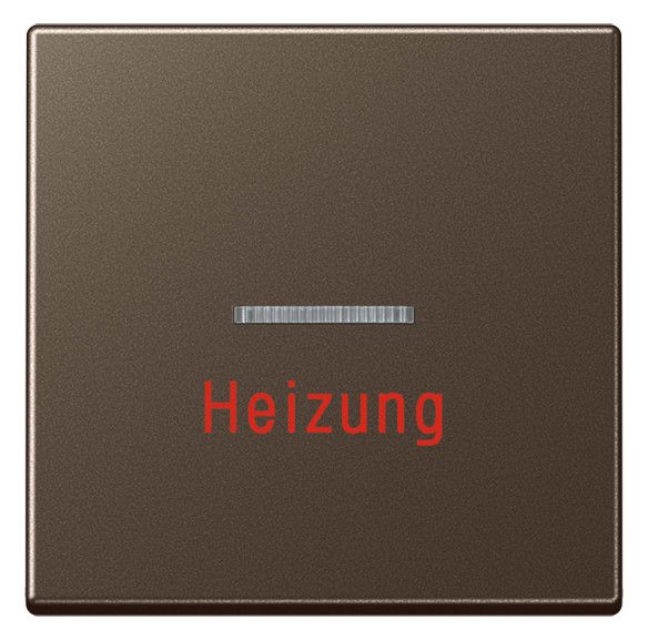 Jung A590HMO Wippe Heizung Notschalter m.Lichtleiter Serie A mokka
