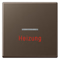 Jung A590HMO Wippe Heizung Notschalter m.Lichtleiter Serie A mokka