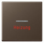 Jung A590HMO Wippe Heizung Notschalter m.Lichtleiter Serie A mokka