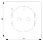 Siemens 5UB1845 DELTA style grün SCHUKO Steckdose 10/16A 250V Anzeige