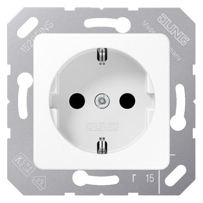 Jung CD5120BFKIWW SCHUKO Steckdose erh.Ber.schutz bruchsicher alpinweiß