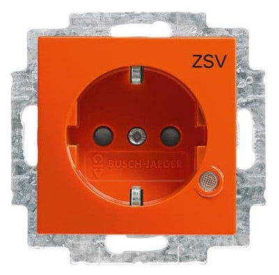 BJ 20 EUCBL-14-914 SCHUKO Steckdose Bs orange m.LED-Kontrolllicht balance SI