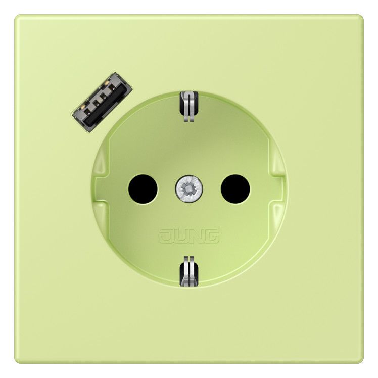 Jung LC1520-18A222 SCHUKO-Steckd.m.USB Typ A LC32053
