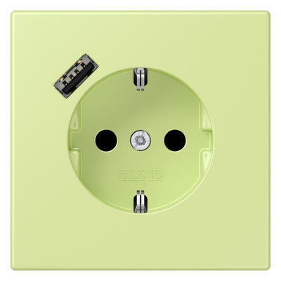 Jung LC1520-18A222 SCHUKO-Steckd.m.USB Typ A LC32053