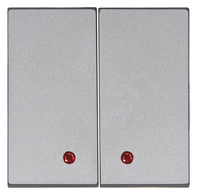 Kopp 862120122 HK07 Flächendoppelwippe m roter Linse stahl