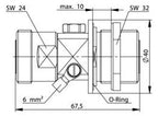 TEGA 100024578 7-16 Überspannungs- ableiter Einbau (f-f) 50Ohm 230V
