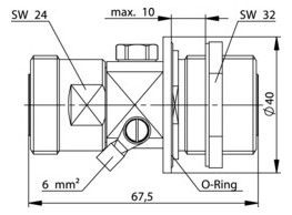 TEGA 100024580 7-16 Überspannungs- ableiter Einbau (f-f) 50Ohm 90V
