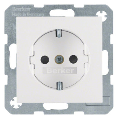Berker 41231909 Steckdose SCHUKO m.erh.BS S.1/B.3/B.7 polarweiß matt