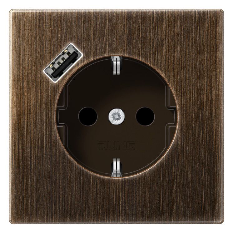 Jung ME1520-18AAT SCHUKO-Steckdose m.USB Typ A