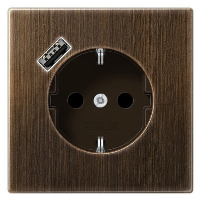 Jung ME1520-18AAT SCHUKO-Steckdose m.USB Typ A