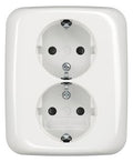 BJ 202 EUJB-214 SCHUKO® Doppelsteckdose volle Abdeckung EBS