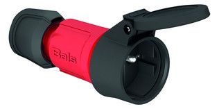 Bals 7493 Schuko-Kupplung 16A 3p IP54 rot belg./franz.