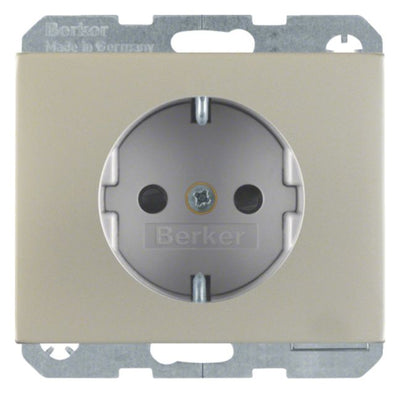 Berker 41357004 Steckdose SCHUKO m.erh.BS K.5 Edelstahl Rostfrei