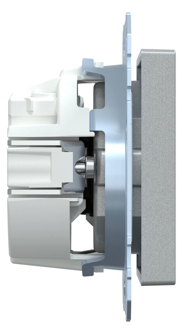 Mert MEG 2300-0460 SCHUKO-Steckdose BRS StK aluminium System M