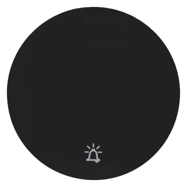 Berker 16202025 Wippe m.Aufdruck Symbol Klingel R.1/R.3 schwarz glänzend