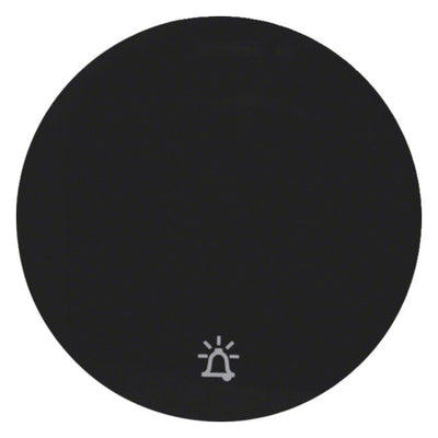 Berker 16202025 Wippe m.Aufdruck Symbol Klingel R.1/R.3 schwarz glänzend