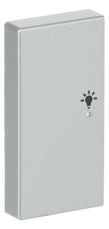 BJ 6231-21-83 Wippe links 2-fach Licht Busch-free@home alusilber