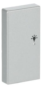 BJ 6231-21-83 Wippe links 2-fach Licht Busch-free@home alusilber