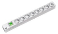 Bachmann 333.400 19" 1HE 8xSchuko 1xSchalter 438,5mm