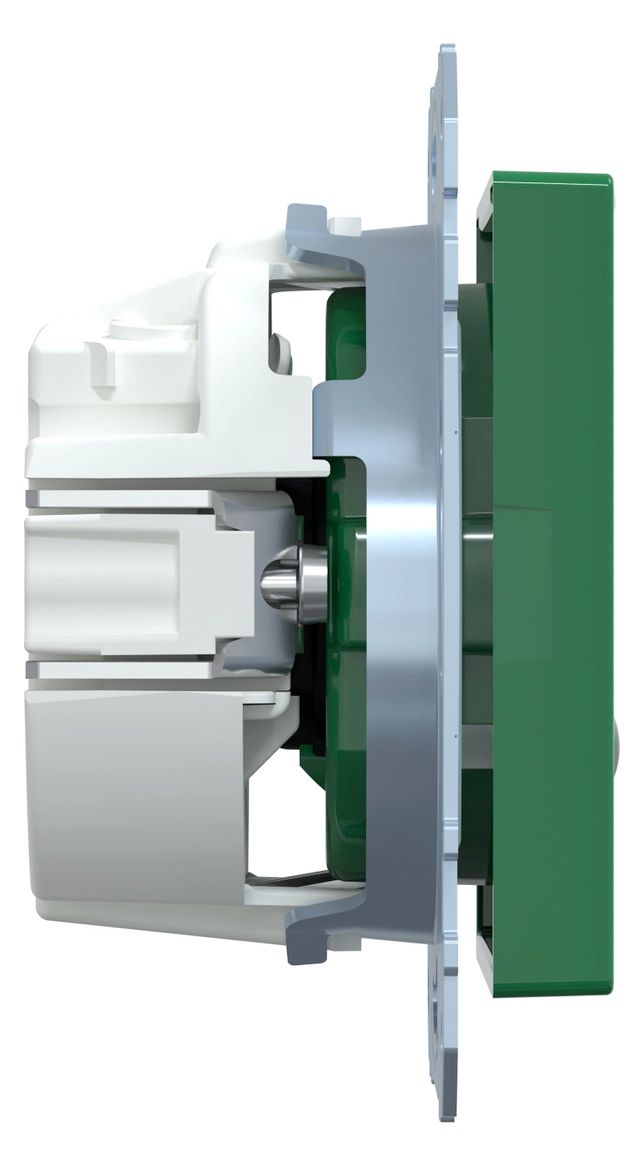 Mert MEG 2303-0304 SCHUKO-Steckdose BRS Sonder Ko.+Schriftf. StK SV grün Sys.M