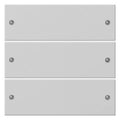 GIRA 2183015 Wippenset 3fach System 55 Grau matt (lackiert)