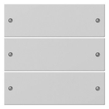GIRA 2183015 Wippenset 3fach System 55 Grau matt (lackiert)