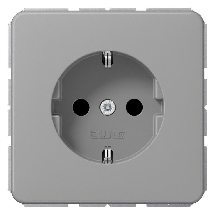 Jung CD1520BFGR SCHUKO Steckdose bruchsicher grau