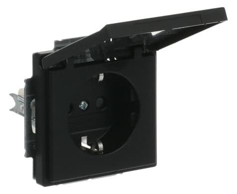 BJ 20 EUKBR-885 SCHUKO Steckdosen-Einsatz schwarz matt future