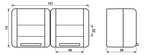 Jung 8220GNNAWEB SCHUKO 2f.-Steckd.m.Klappd.E-Bike w.