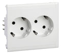 Schneider 5940010 Schukosteckdose CYB-PS 37grad Slave 2fach 16A/250V anreihbar