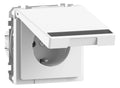 Mert MEG 2312-6035 SCHUKO-Steckdose m.Klappd.u.Schriftf.BRS StK Lotosweiß