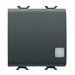 GEWISS GW12073F Wechselschalter m.Symbol fenster bel. 2M 1P 16AX Steckkl. Schwarz