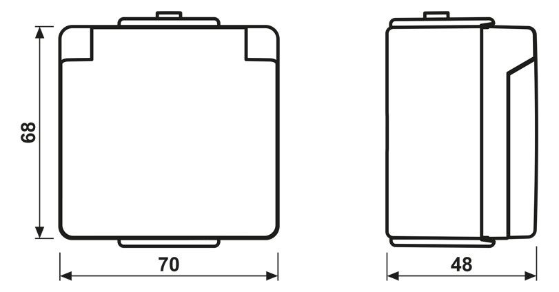 Jung 621 W-1 SCHUKO®-Steckdose 16 A 250V IP44 WG600