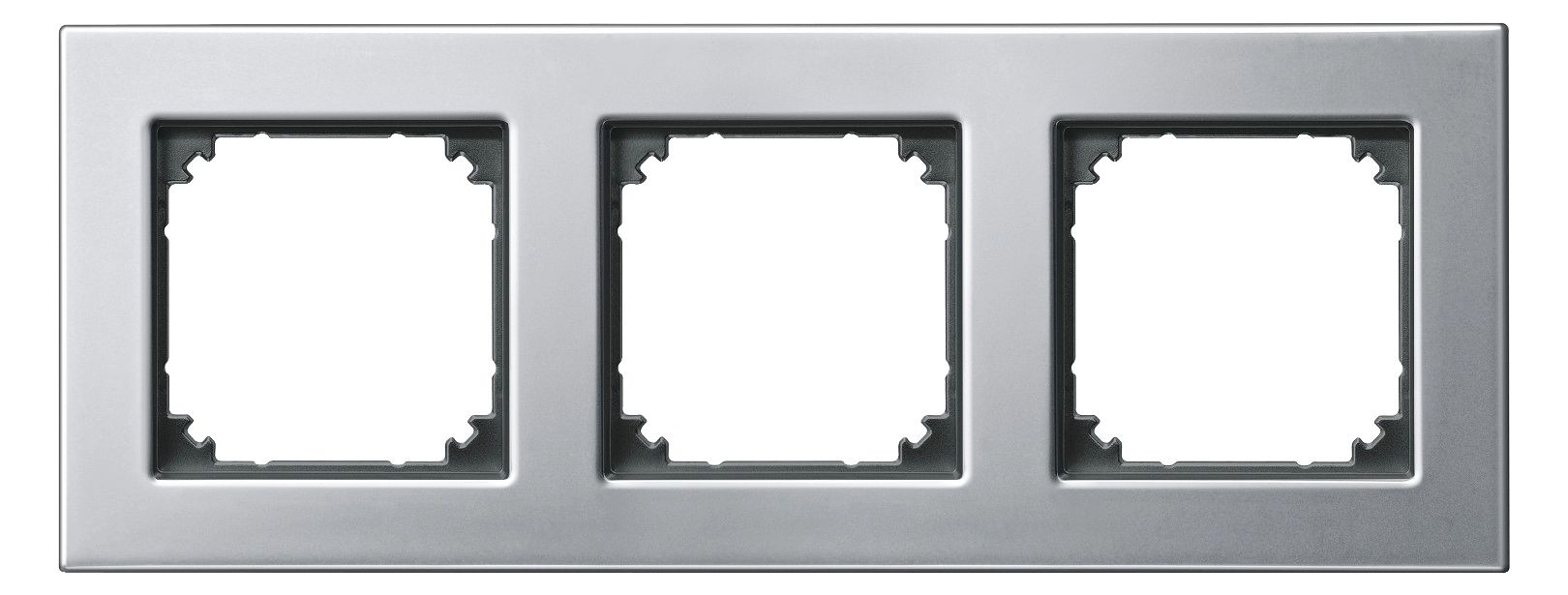 Mert 475360 M-PLAN-Metallrahmen 3fach Platinsilber