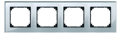 Mert 489460 M-PLAN-Echtglasrahmen 4f Diamantsilber
