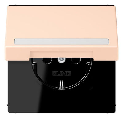 Jung LC1520BFNAKL228 SCHUKO-Steckd.KI m. Klappdeckel m.S