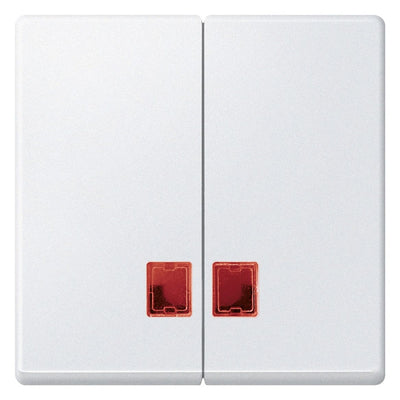Mert MEG 3456-0419 Doppelwippe m.rotem Fenster polarweiß System M