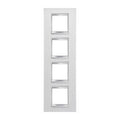 GEWISS GW16229TB Abdeckrahmen LUX International 2+2+2+2M vert. Milchweiss