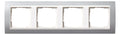 GIRA 0214326 Abdeckrahmen 4fach Zwischen rahmen RW gl. Event Farbe Alu