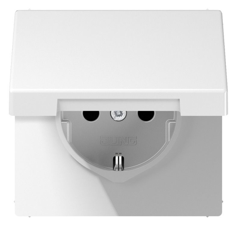 Jung LS1521KLWW SCHUKO Steckd.m.Klappd.